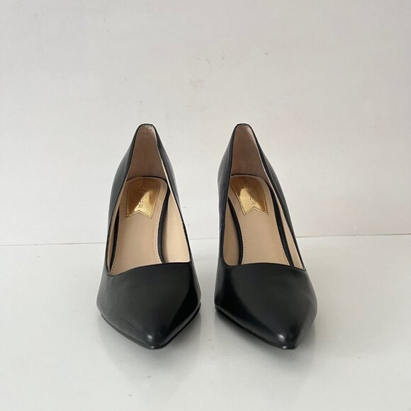 NEW MARC FISHER Black pointy toe pumps officewear to Evening Nappa Leather, Sz 7 - Picture 8 of 14
